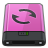 Pink Sync B Icon 48x48 png